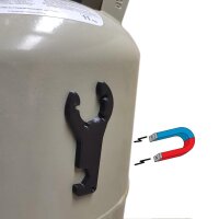 Gasflaschenschlüssel 2 in 1 magnetisch - Schlüssel für Gasflasche Einzelpack